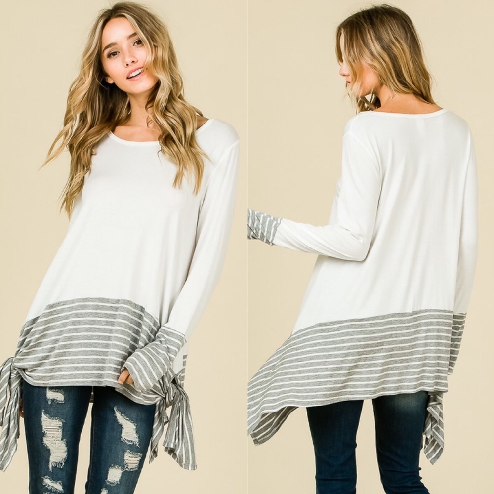 RACHEL Color Block Top - Picture 3 of 3